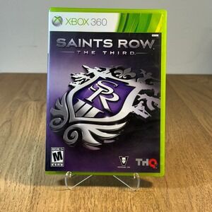 THQ Saints Row The Third Xbox 360 Case and Artwork Only Green Good Replacement